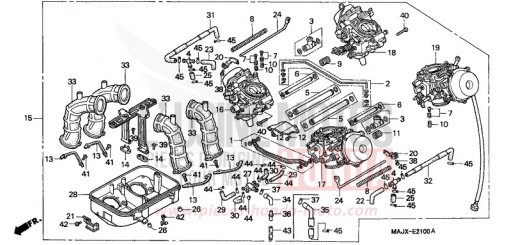 CARBURETOR (ASSY.) ST1100AY de 2000
